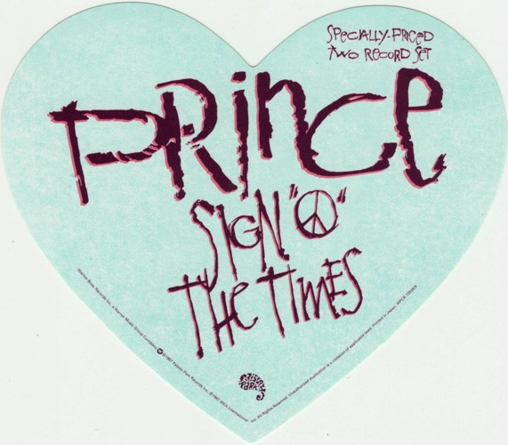 sticker, Prince - Sign O' The Times